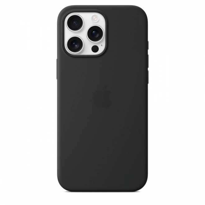 Fekete MagSafe szilikontok iPhone 16 Pro Maxhoz