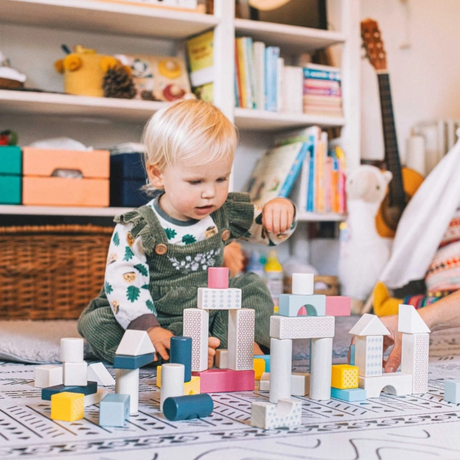 Bigjigs Toys fa építőkocka készlet gyerekeknek