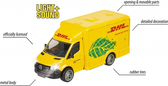 Majorette nagy Mercedes-Benz DHL autómodell