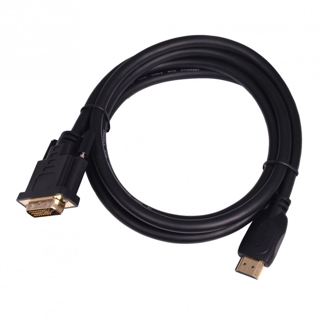 Aranyozott HDMI - DVI kábel 3m