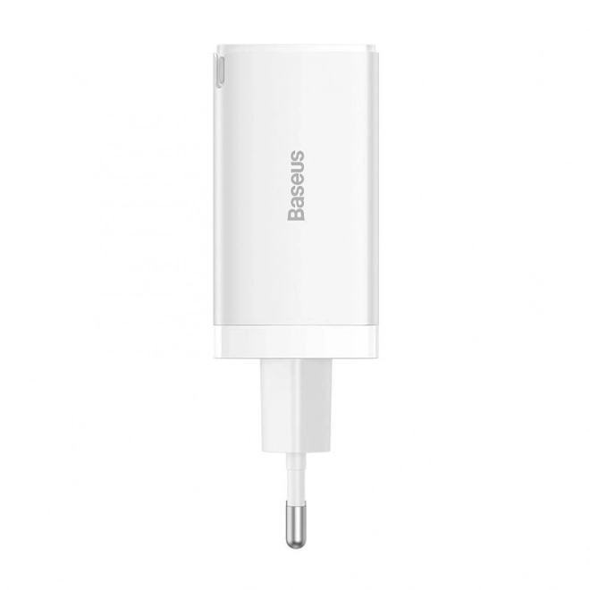 Baseus töltő GaN5 Pro 2xUSB-C + USB 65W fehér