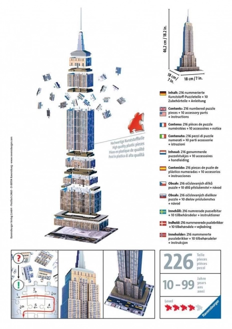 3D puzzle Empire State Building