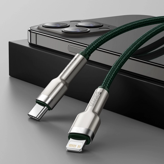 Baseus usb-c lightning gyors töltőkábel 2m zöld