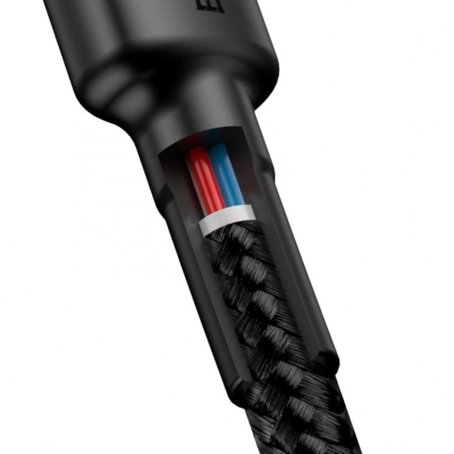 Gyors töltő Baseus USB-C kábel 60W 1m fekete-piros