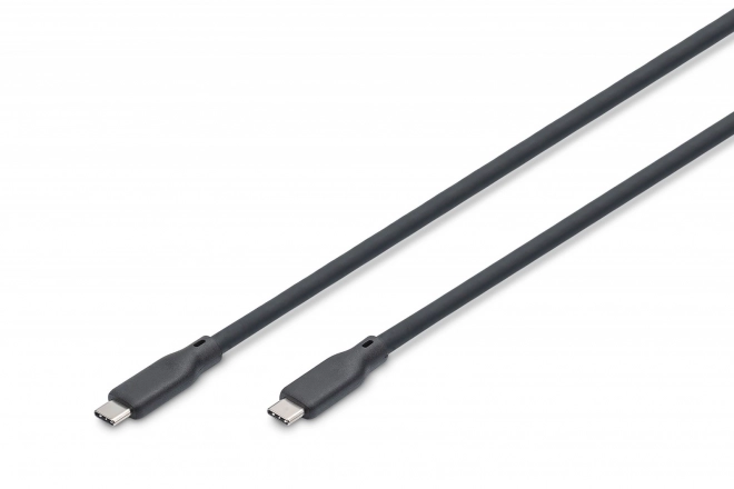 Síkonycsali USB-C - USB-C kábel, USB 3.2 Gen1 5G 4K 100W, 2m fekete