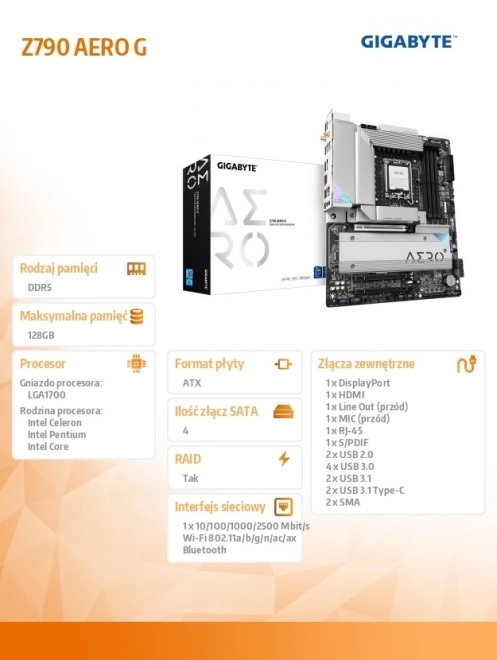 Alaplap Z790 Aero G kreatív tervezőknek