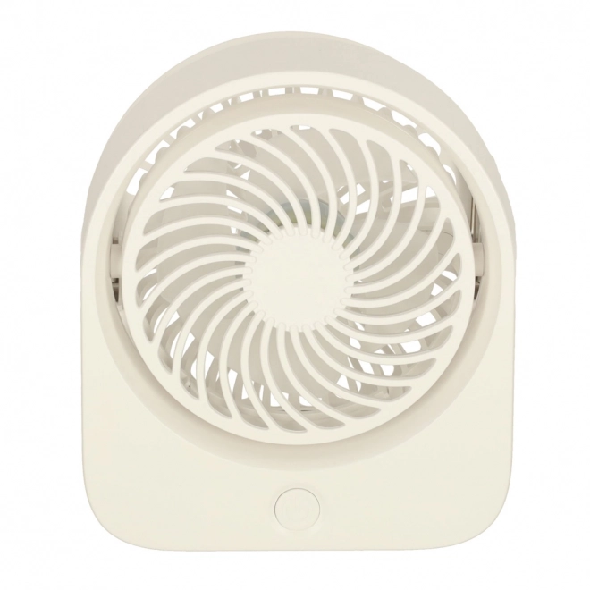 Vezetéknélküli USB asztali ventilátor 11,5 cm fehér