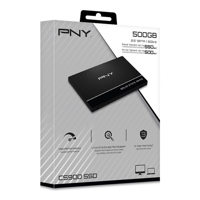 Pny cs900 500gb ssd meghajtó 2,5" sata3