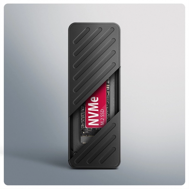 Axagon páncélozott alumínium külső ház USB-C M.2 NVMe SSD-hez