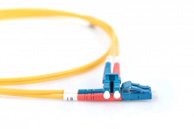 Patchcord együzemű 5m LC-LC duplex Sárga