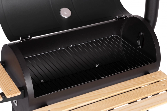 Nagy kerti grill hőmérővel és kéménnyel