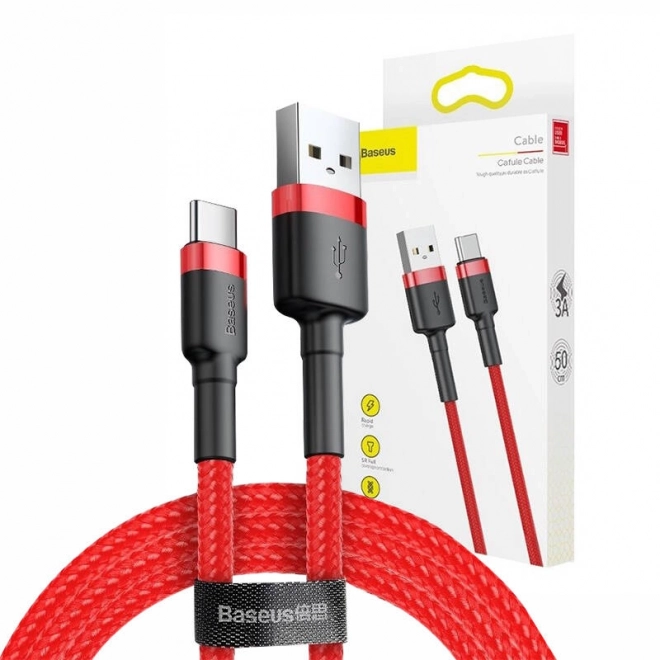 Baseus Cafule piros usb-c kábel 2m