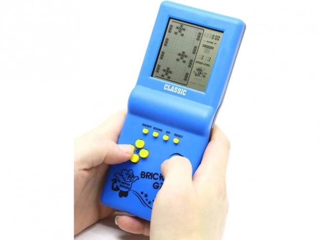 Elektronikus zsebkonszolás retro Tetris játék