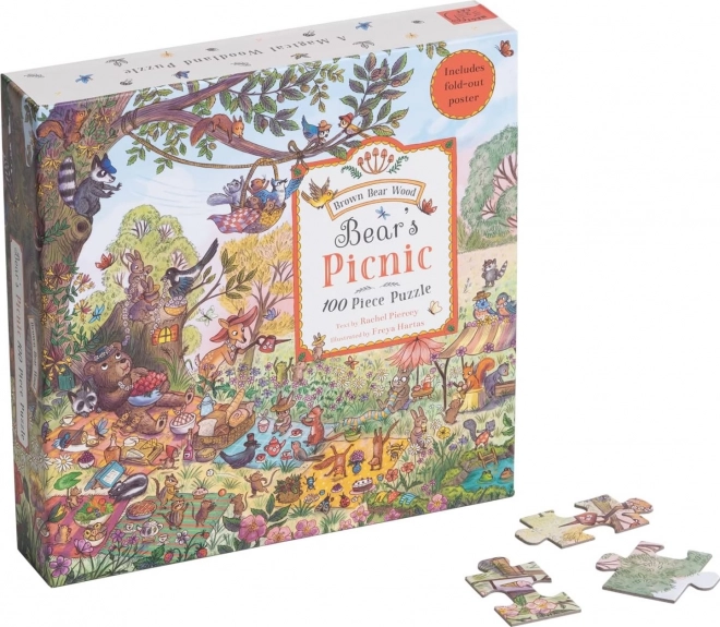 galison medve piknik puzzle