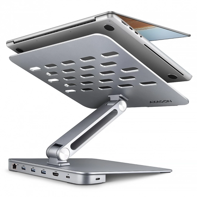 Axagon 7 az 1-ben laptopállvány és hub