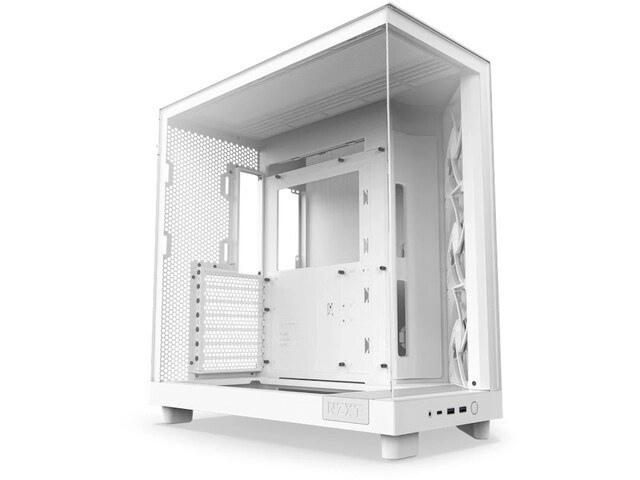 Fehér NZXT H6 Flow ablakos ház