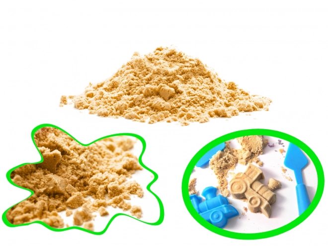 Zöld kinetikus homok 1 kg – Természetes