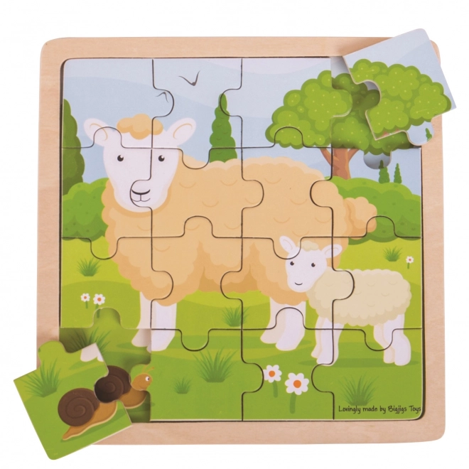 bigjigs toys bárányka puzzle