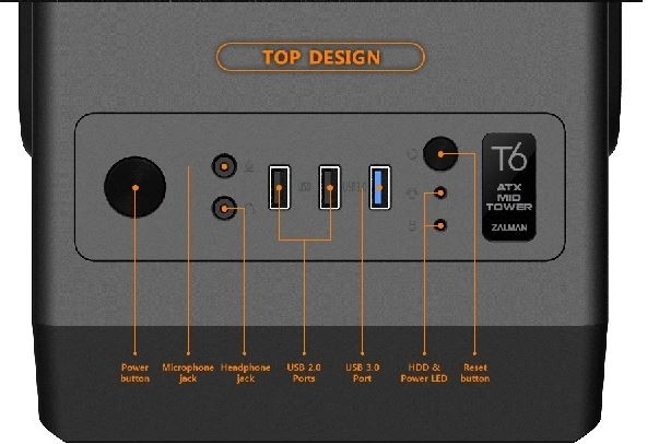 Atx Közép Torony PC Ház Ventilátorral