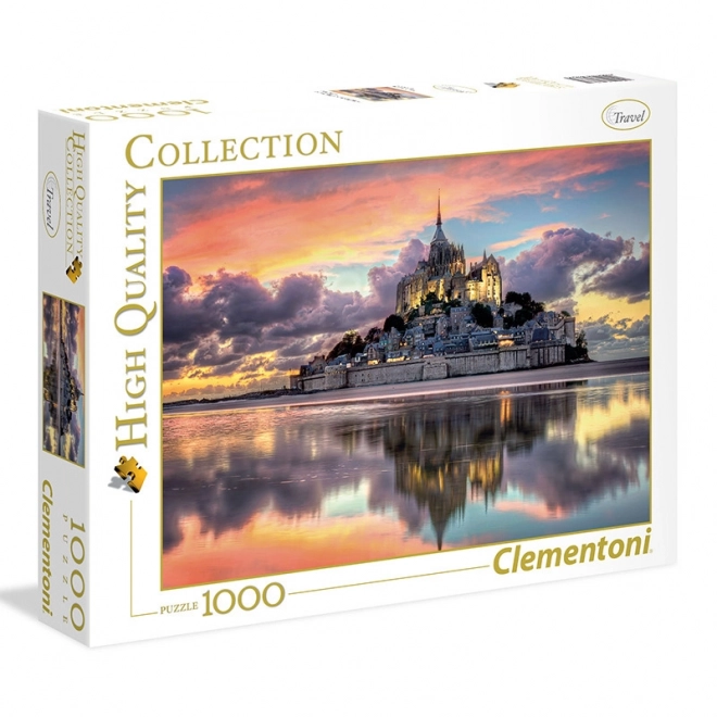 Clementoni Puzzle Varázslatos Mont-Saint-Michel, Franciaország, 1000 darab