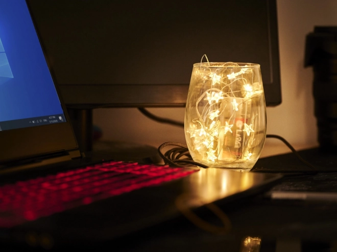 Csillag Alakú Dekoratív Led Fényfüzér