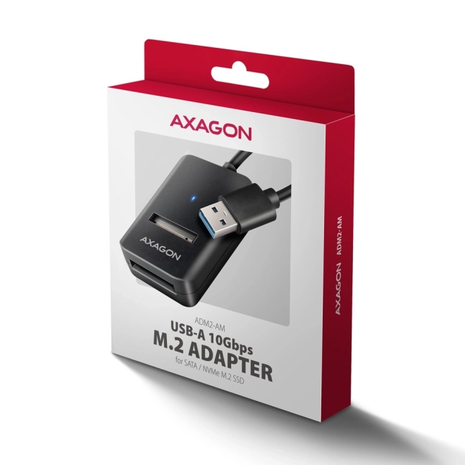 Adapter usb 3.2 gen 2 m.2 nvme/sata ssd 10 gbps 10 cm usb-a kábel