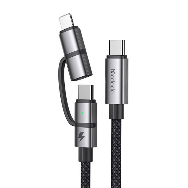 Mcdodo 2 az 1-ben töltőkábel USB-C és Lightning csatlakozóval