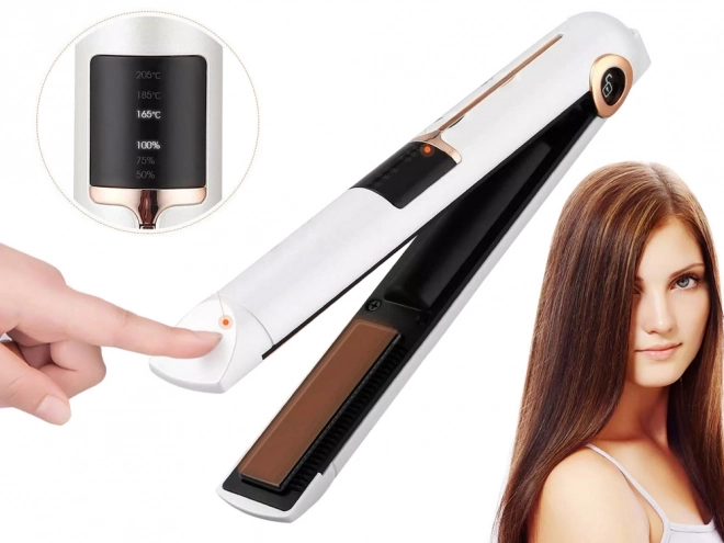 Kerámia hajvasaló LCD kijelzővel és powerbank funkcióval