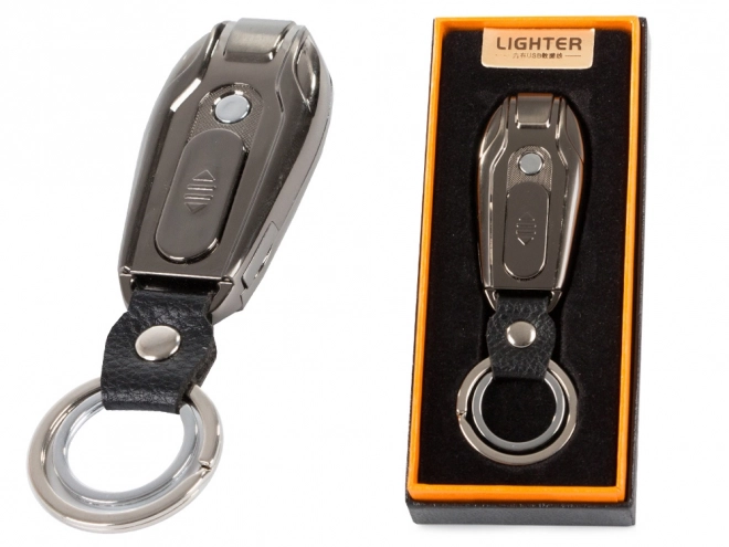 Elektronikus LED kulcstartó öngyújtó USB-vel