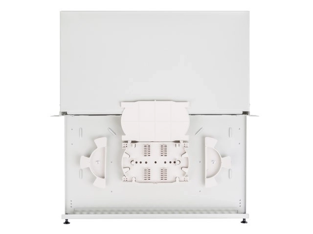 Szürke kihúzható rack száloptikai patchpanel 12 portos