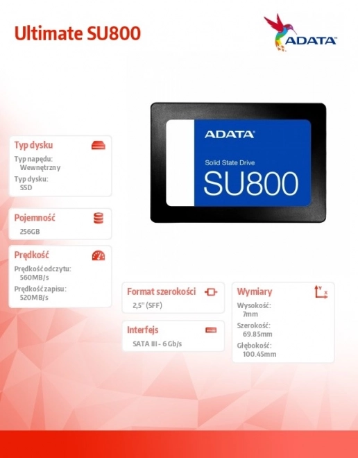 Ultimate SSD SU800 256GB