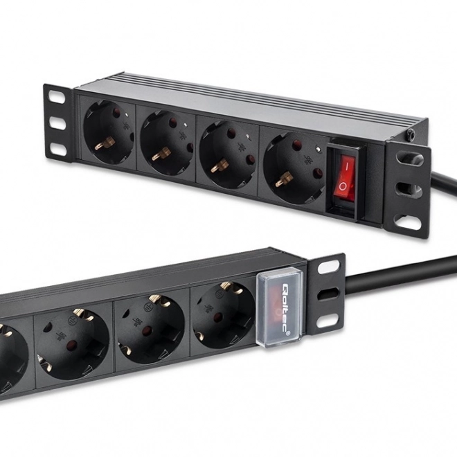 PDU elosztó rack szekrényekhez 10" | 1U | 16A | 4xSchuko | 1.8m