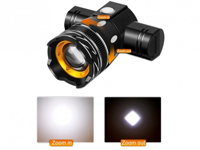 Led kerékpárlámpa szett első-hátsó T6