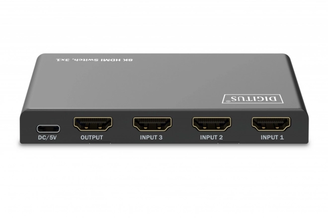 Hdmi kapcsoló 8K 3x1, távirányítóval, fekete