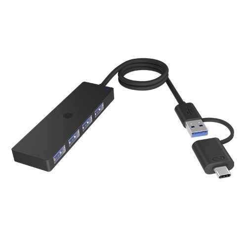 4-portos USB hub Type-C és Type-A