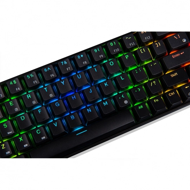 Vezeték nélküli gamer billentyűzet színes háttérvilágítással