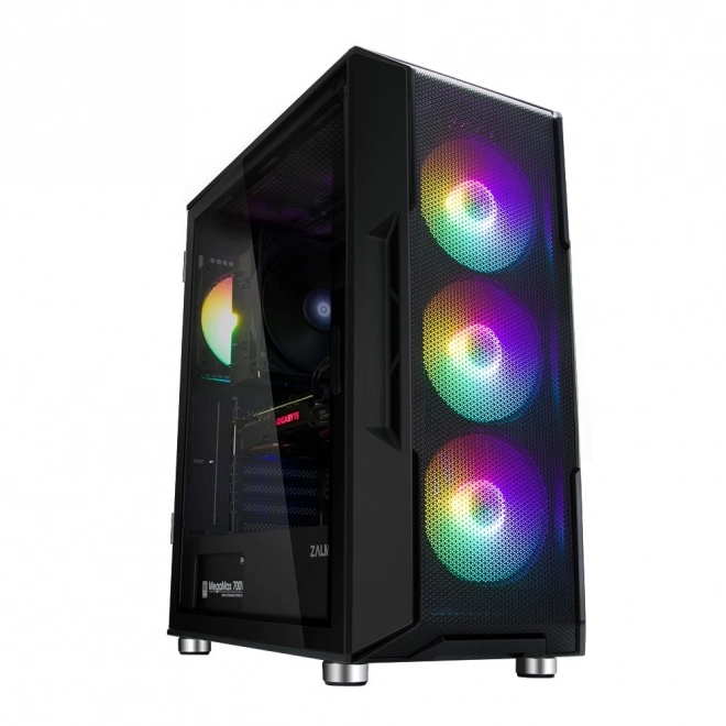 I3 Neo ATX középtorony RGB ház, fekete