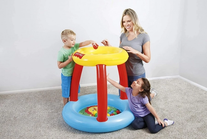 Fisher Price bölcső tetővel és labdákkal Animal Friends 89 x 89 x 84 cm