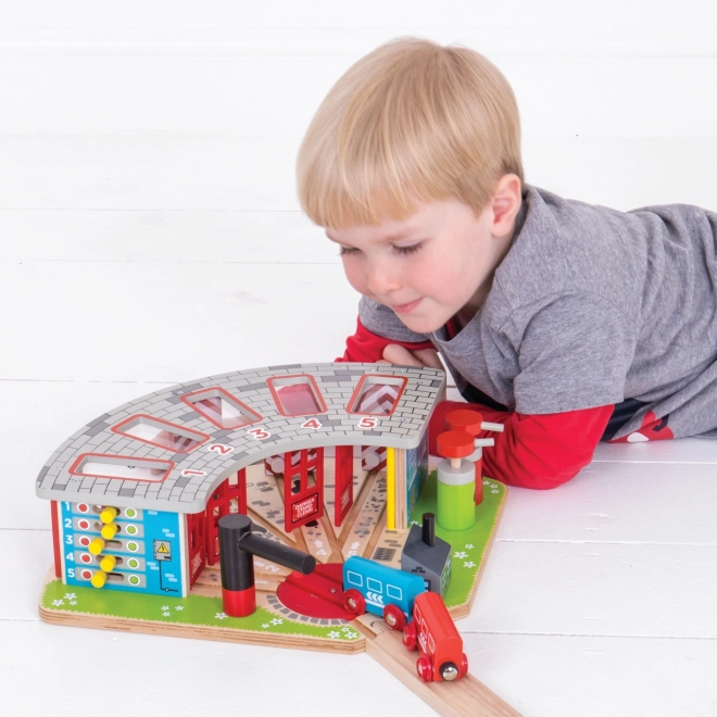 Exkluzív Depó 5 Vonat Bigjigs Rail