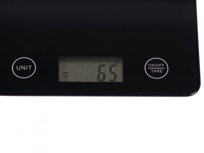 Elektronikus konyhai mérleg LCD kijelzővel, üvegből, 5 kg kapacitás