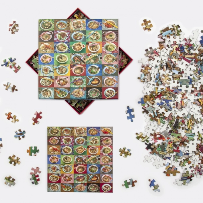 Troy Litten ízletes ázsiai tésztavariációs puzzle 500 darabos