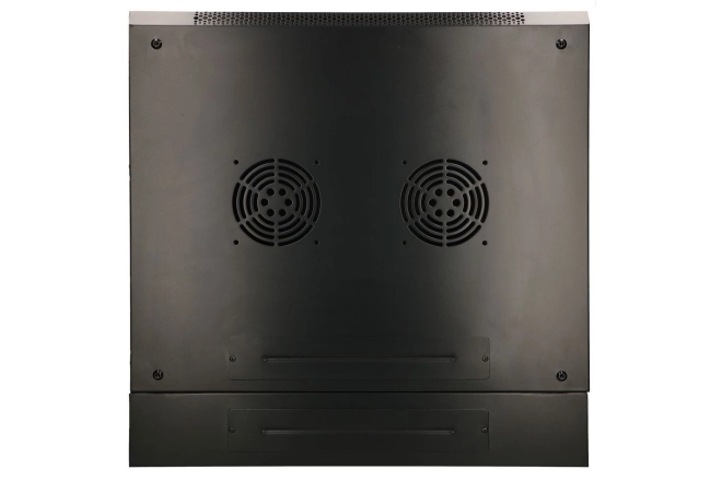 Fali kétszárnyú rack szekrény 6U 600x600 fekete