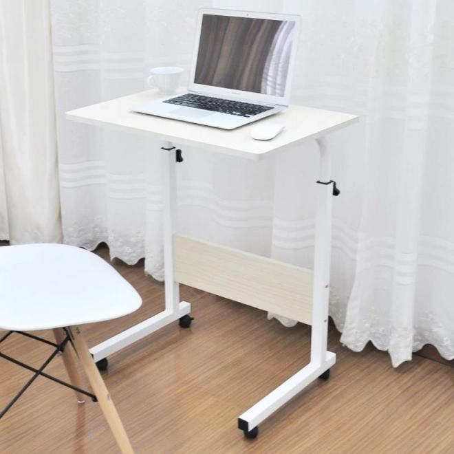 Mobil laptop asztal és kávézóasztal - fehér