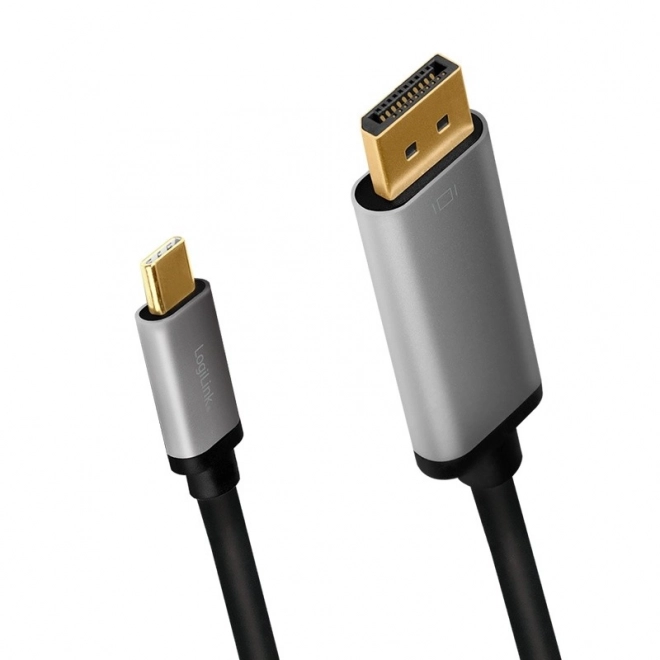 Alumínium USB-C - DisplayPort kábel, 4K 60Hz, 1.8m