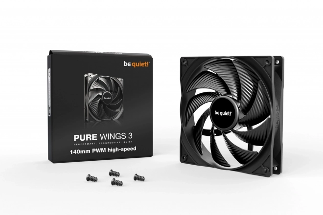 Pure Wings 3 140 mm PWM ventilátor nagy sebességhez