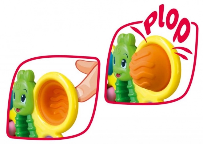 Vidám színes pillangós csörgő