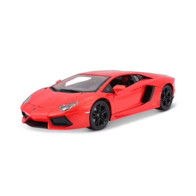 Bburago Lamborghini Aventador LP700-4 fém autó 1:18 méretarányban, narancssárga