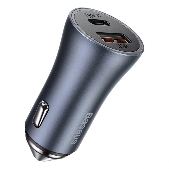 Baseus Golden Contactor Pro autós töltő USB és USB-C porttal