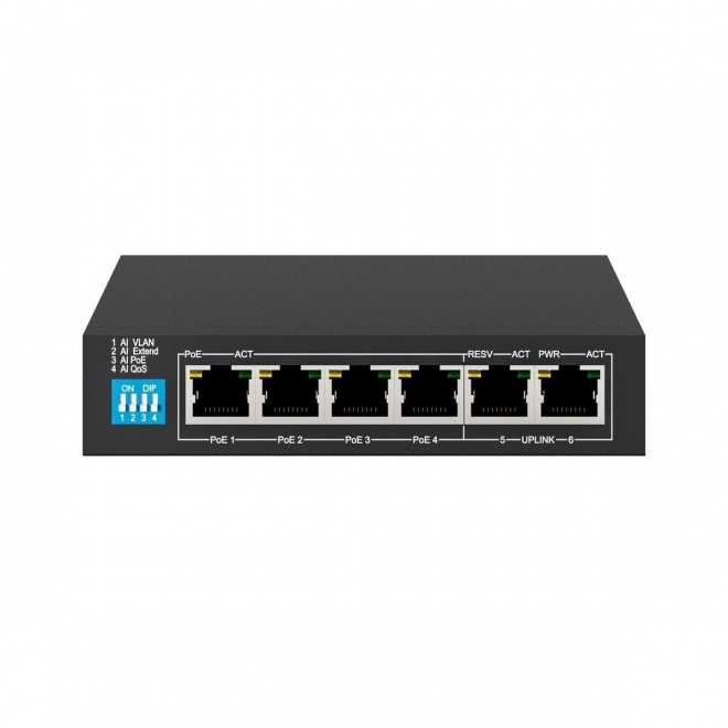 Extralink Krios PoE 6 portos gigabites switch kamerarendszerekhez