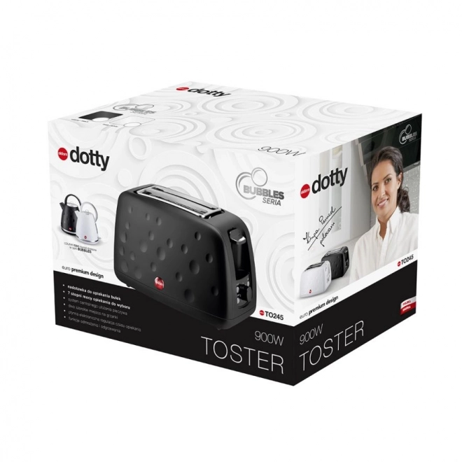 Toaster fekete buborék sorozat ELDOM